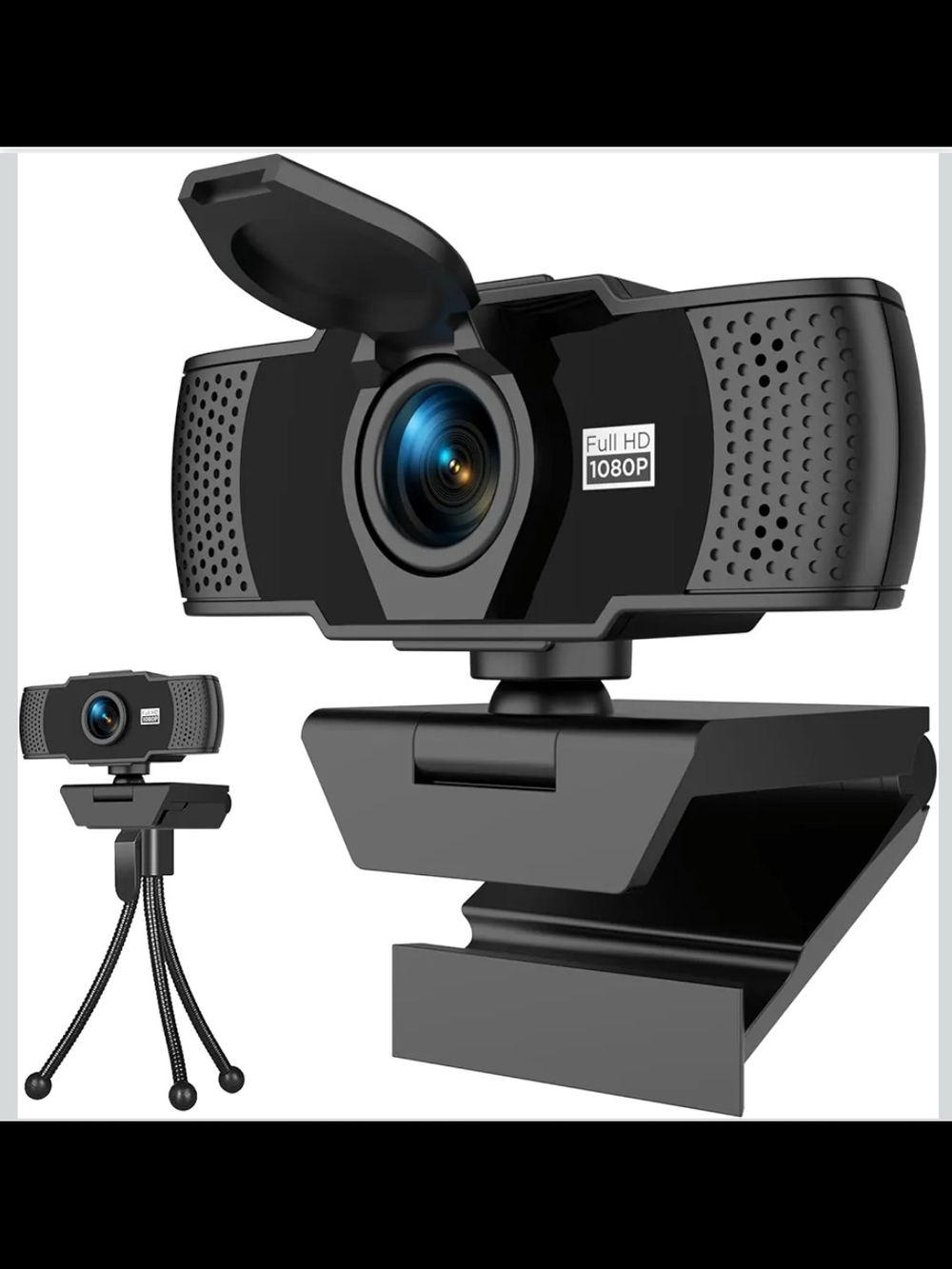Full HD 1080P USB Webcam - Black New In Box